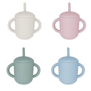 Gobelet d'apprentissage pour bébé en silicone souple, <span class=keywords><strong>personnalisable</strong></span> en gros, première étape - Product Image 2