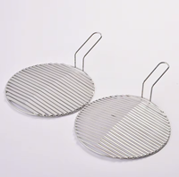 Nouvelle arrivée : grille de barbecue rectangulaire avec poignée, antiadhésive, pour grillades de poisson et de viande, camping, design personnalisé
