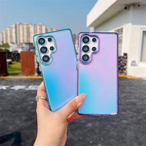 Funda Láser Translúcida Colorida Degradada para Samsung Galaxy S25 S24 S23 S22 Plus Ultra A15 A25 A35 A55 <span class=keywords><strong>A53</strong></span> <span class=keywords><strong>A54</strong></span> A14 A24 <span class=keywords><strong>A54</strong></span> - Product Image 2