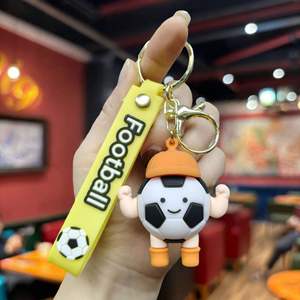 Hot Sale 3D PVC Football Star Keychain Football Player <b>Key</b> Chains Cartoon Keychain for Backpack Hanging - Product Image 2