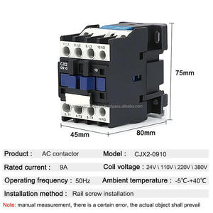 คอนแทคเตอร์ AC รุ่น Cl LC1D 3p CJX2-0910 0901 1801 1810 2510 3210 220V 380V 1210 1201 CJX2 150A - Product Image 4