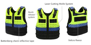 Khả năng hiển thị cao an ninh phản quang chiến thuật vest an toàn làm việc quần áo với PE chất liệu khác Thiết bị cá nhân - Product Image 5