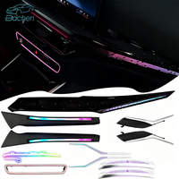 Lumière d'ambiance pour voiture, 64 couleurs, style cristal, symphonie arc-en-ciel pour BMW Série 3 G20 2020-2026, accessoires LED, décoration intérieure