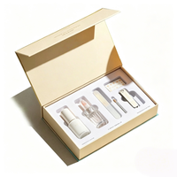 Boîte cadeau magnétique de luxe pour cosmétiques, emballage de soins de la peau, boîte cadeau pour vernis à ongles, personnalisation OEM avec impression de logo