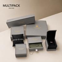 Boîte d'emballage de bijoux avec logo personnalisé, coffret cadeau de luxe pour l'affichage et le rangement de bagues, colliers, bracelets et boucles d'oreilles