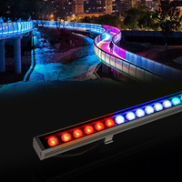 Lámpara LED Lineal RGB para Exteriores de Hotel, de Aluminio, con Clasificación IP65, Resistente al Agua, de Alta Calidad