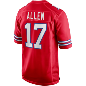 Maillot de football américain cousu de qualité supérieure en gros – Maillot de match 17 Allen respirant et à séchage rapide - Product Image 3