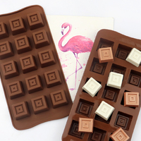 Moule en silicone à 15 cavités carrées pour résine, chocolat et glaçons, référence 257 STOCK USINE