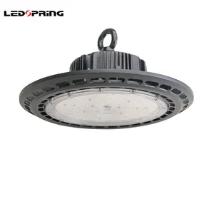 UL DLC 150w 200w UFO LED High Bay light high efficiency dimmable highbay with reflector