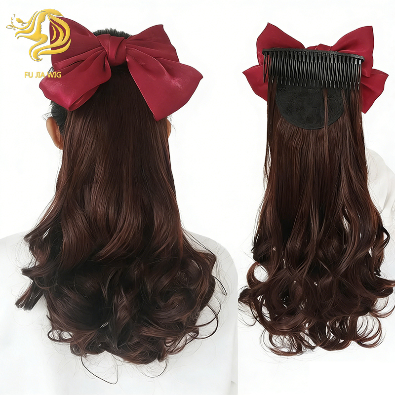 Fujia Wholesale Curly Ponytail Hair Clips