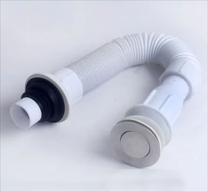 Modernes Design Universal Exten dable Edelstahl Kunststoff Waschbecken Waschbecken Abflussrohr Abfalls ieb Bad Waschbecken Abtropffläche - Product Image 4