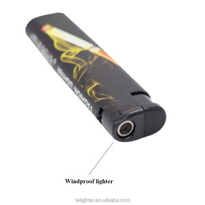 Factory 80mm Custom Print Black Electronic Portable <strong>Wind</strong> <strong>Proof</strong> <strong>Lighter</strong> Anti <strong>Wind</strong> <strong>Lighter</strong> - Product Image 3