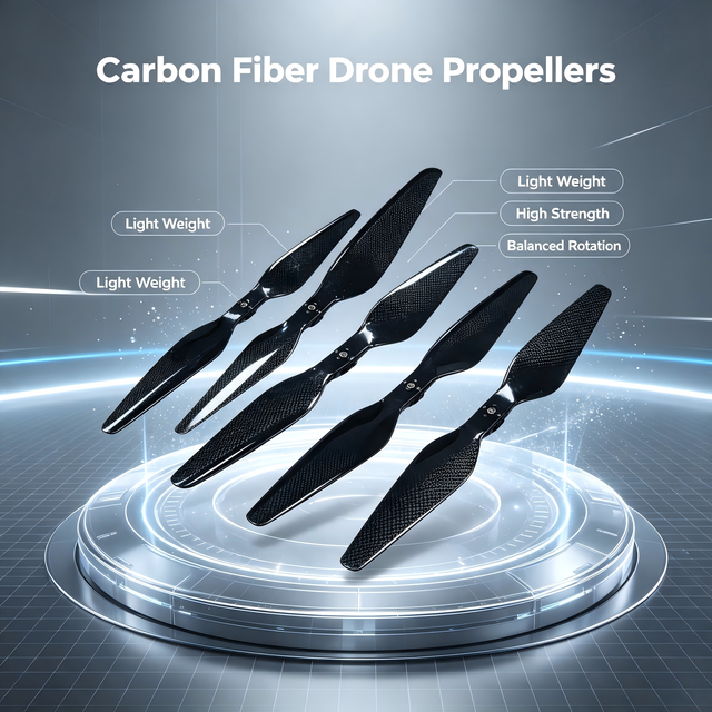 Carbon Fiber UAV Propeller 3K 5-18 Inch Folding Quick Release High Thrust Low Noise CW CCW Pair OEM Custom FPV Multi-rotor