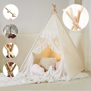 Maison de jeux pour filles, en dentelle blanche, luxe, tente <span class=keywords><strong>tipi</strong></span> pour enfants, cadeaux pour fillettes, nouvelle collection - Product Image 5