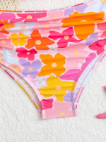 Traje de Baño de Dos Piezas para Niñas de 8 a 12 Años, Cintura Alta, Estampado, Bikini para Playa, Verano, Adolescentes