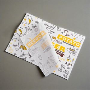 Customized Printed Logo Food Grade Greaseproof Double-Sided Wax <b>Eco</b>-<b>Friendly</b> Recyclable Snack Sandwich Packaging <b>Paper</b> for - Product Image 1