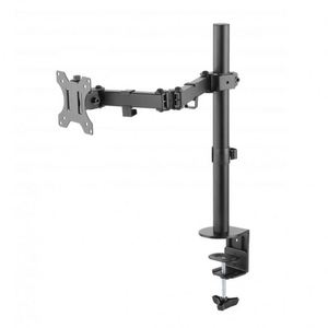 Adjustable Gray Monitor Arm with 90 Degree Tilt New Product with <b>Clamp</b> - Product Image 1