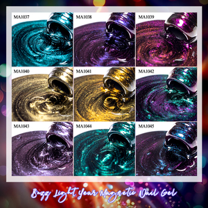 <span class=keywords><strong>Vernis</strong></span> à ongles semi-permanent MEET ACROSS 7ml, gel pour nail art, noir brillant, perles de verre, gel magnétique - Product Image 5