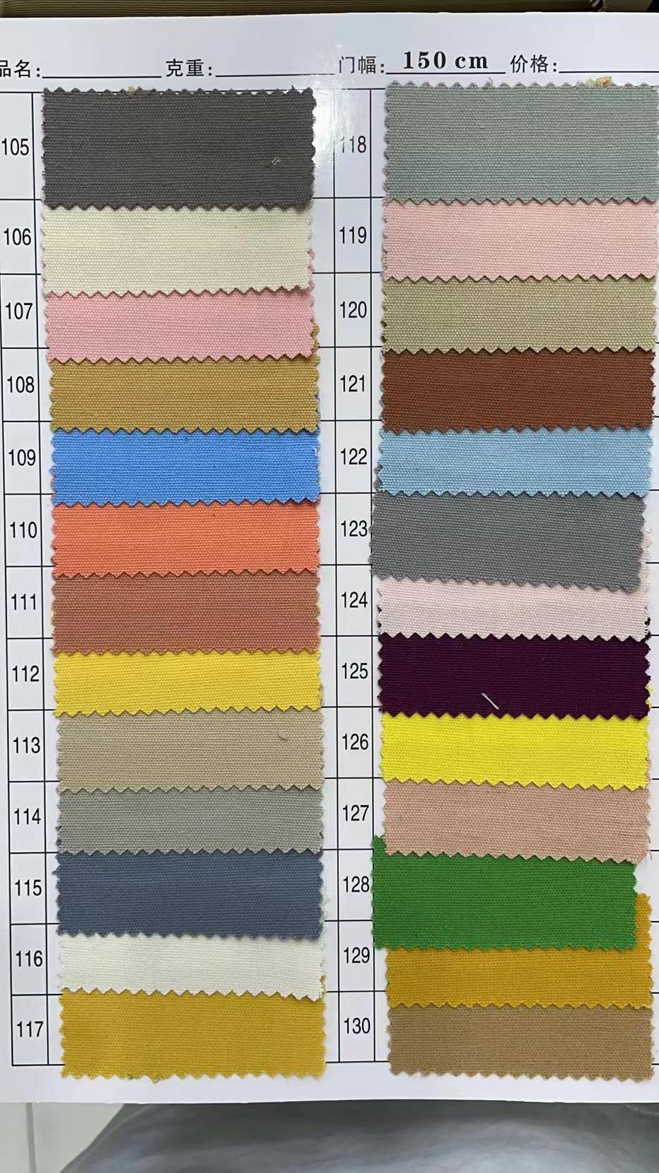 Tableau des couleurs 5