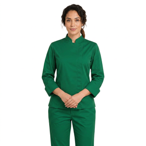 Chef Uniform Unisex 100% Cotton <b>Long</b> <b>Sleeve</b> Breathable OEM Kitchen Restaurant Hotel Workwear Supplier - Product Image 1