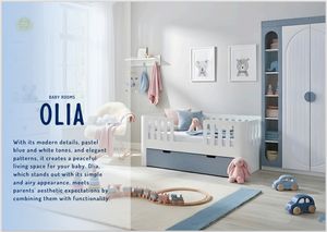 Cómoda OLIA para Dormitorio con Patrones Elegantes de Calidad Superlativa que Cumplen con las Expectativas Estéticas de los Padres - Product Image 3