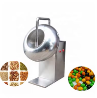 Machine semi-automatique en acier inoxydable pour le revêtement de chocolat, machine à enrober les cacahuètes et les amandes dans le sucre