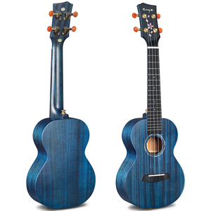 Ukulele de concert Enya 23 pouces MS, entièrement en acajou massif, touche <span class=keywords><strong>Richlite</strong></span>, motif fleur de cerisier, avec étui, accordeur, sangle, cordes et capo - Product Image 2