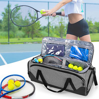 Maßgefertigte Tennisschläger-Sporttasche mit Separatem Schuhfach, Große Kapazität Nass-Trocken-Trennung Pickleball-Tasche