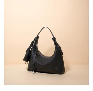 Luxury New <b>Ladies</b> Casual Soft Cowhide <b>Leather</b> Handbag with Zipper Closure Crossbody Shoulder <b>Bag</b> for Women - Product Image 5