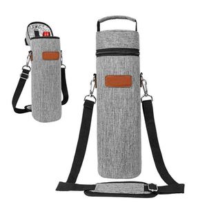 Portable Insulated Single-Pack Red Wine <b>Cooler</b> Bag for Business Travel Outdoor Picnics Classic Fashion Refrigerated Wine Storage - Product Image 1