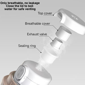 100 ℃   분유 제조기 겸용 전기 아기 젖병 워머, 여행용 아기 우유 워머 - Product Image 2