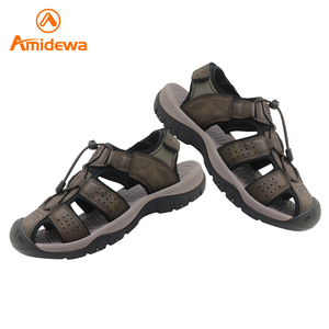 <span class=keywords><strong>Sandales</strong></span> <span class=keywords><strong>de</strong></span> <span class=keywords><strong>randonnée</strong></span> et <span class=keywords><strong>de</strong></span> marche pour hommes GRS, respirantes, en <span class=keywords><strong>cuir</strong></span> véritable, pour le printemps et l'été, idéales pour la plage, grandes tailles - Product Image 4