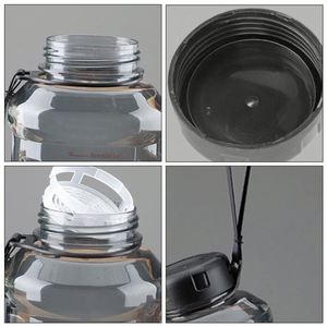 Bouteille d'eau de sport personnalisée avec marquages de mesure, résistante aux chocs, élégante, portable, 3 tailles, bouteille d'eau de gym pour hommes - Product Image 4