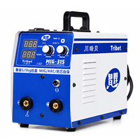 Nouvelle soudeuse MIG sans gaz Tribet MIG315 3,6 kVA, cycle de service 60 %, protection IP21S, machine multifonction tout-en-un, arc manuel