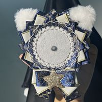 Penyangga Lencana Telinga Kucing Lucu Gaya Jepang, Cocok untuk 58-65 Mm, Aksesori Tas Anime Ita Buatan Tangan, Baki Pajangan Kancing