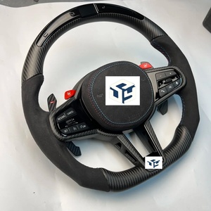 Volant chauffant personnalisé en fibre de carbone pour BMW M2 M3 M4 M5 F10 <span class=keywords><strong>F50</strong></span> F30 F32 F80 F82 F90 E90 E92 E60 E63 - Product Image 3