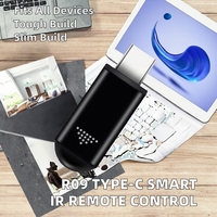 Adaptateur de télécommande infrarouge sans fil noir avec code fixe, application intelligente et contrôle Android pour téléphone, émetteur IR, TV, DVD