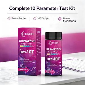 Bandelettes de test urinaire RS-10T 10-en-1 : Analyse complète de l'urine (glucose, protéines, corps cétoniques, pH, densité sanguine, leucocytes) pour usage domestique, diagnostic rénal <span class=keywords><strong>et</strong></span> diabétique - Product Image 2