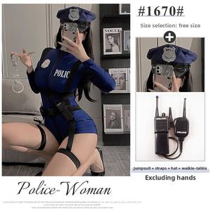 <span class=keywords><strong>Sexy</strong></span> Cosplaykostuumset Voor Dames-Inclusief Bodysuit, Bandjes, Hoed En Handboeien - Product Image 5