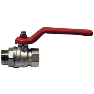Robinet à bille Mf 1/2 Dn 15 30 Bar à levier rouge pour systèmes de remplissage - Product Image 1
