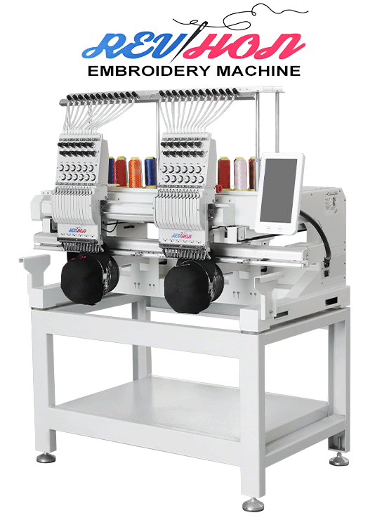 Computer Embroidery Machine with Two Heads - Sequins & Sewing
