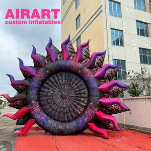 6m-8m 대형 무대 장식 풍선 태양 벽, 음악 축제 장식 풍선 벽 배경 풍선 판매 - Product Image 3