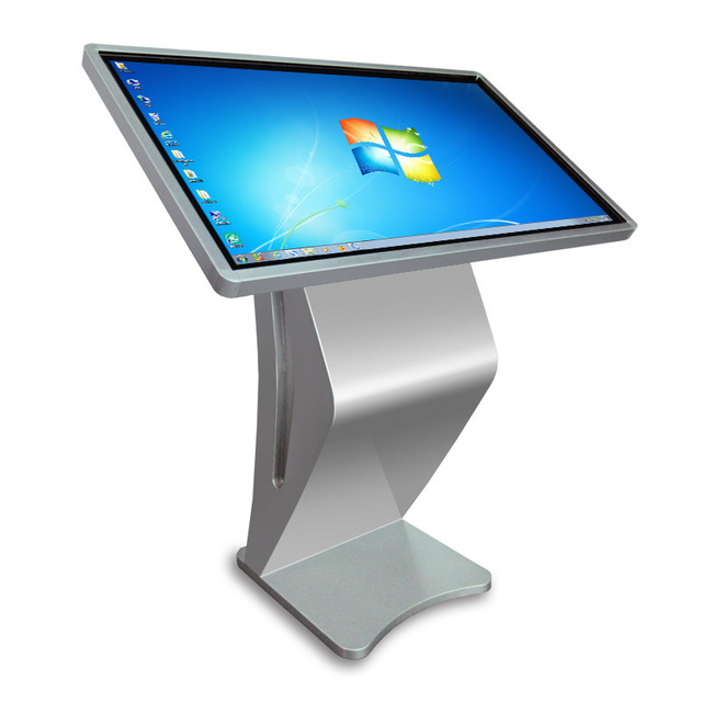 43 Inch Floor Standing Android Digital Signage Kiosk Multi Touch LCD Display for Indoor Retail Bank Information