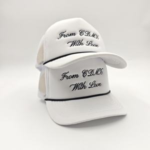 Casquette de baseball unisexe en tissu de coton personnalisé, ajustée, pour le sport et la course, style 'Dad Hat', 5 panneaux, motif chevrons, broderie 3D, pour la plage et la protection solaire, type 'Trucker' - Product Image 4