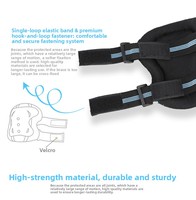 Ensemble de protection sportive professionnel pour enfants et adolescents, pour le roller, le patinage en ligne, motif rayé