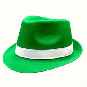 Wholesale Green Irish Festival St. Patricks Day Hat Green <b>Top</b> Hat With Beard Party Shamrock <b>Top</b> Hat - Product Image 4