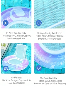 <span class=keywords><strong>Hamaca</strong></span> Inflable para Agua con Compartimento Refrigerador Integrado para Mantener las Bebidas Frías en el Agua - Product Image 5