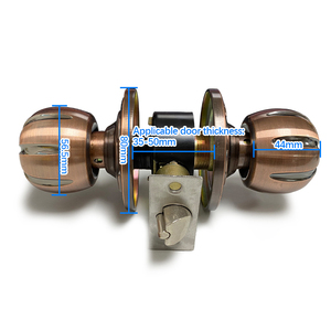 Lối vào keyed Door Knob khóa Set tay nắm cửa và đôi xi lanh chốt cửa cho an toàn - Product Image 3