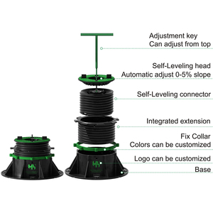 Accessori <span class=keywords><strong>per</strong></span> <span class=keywords><strong>pavimenti</strong></span> a piedistallo moderni regolabili autolivellanti impermeabili <span class=keywords><strong>per</strong></span> uso esterno-materiali in plastica resistente - Product Image 3