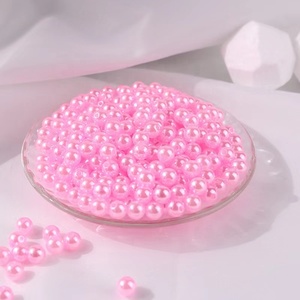 500 Gramm/Beutel Hochwertige lose künstliche ABS-Kunststoff perlen perlen 8mm mit Loch für DIY-Dekoration - Product Image 2